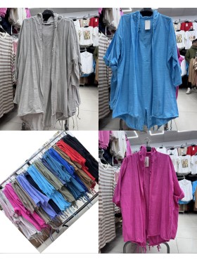 Bluzki damskie wloskie ,size uni,paczka 6szt ,mix kolor