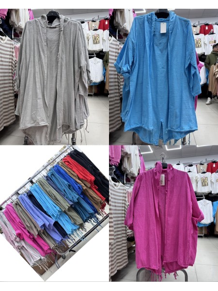 Bluzki damskie wloskie ,size uni,paczka 6szt ,mix kolor