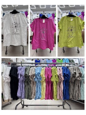 Bluzki damskie wloskie ,size uni,paczka 6szt ,mix kolor