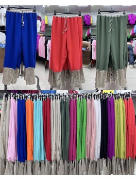 Spodnie damskie wloskie ,size uni,paczka 6szt ,mix kolor