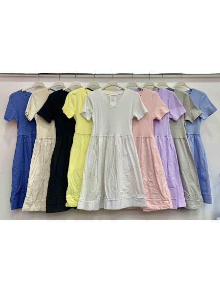Sukienki damskie wloskie ,size uni,paczka 6szt ,mix kolor