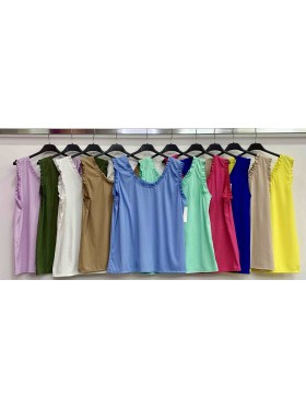Bluzki damskie wloskie ,size uni duzy,paczka 6szt ,mix kolor