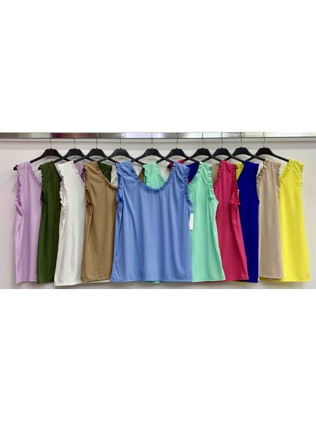 Bluzki damskie wloskie ,size uni duzy,paczka 6szt ,mix kolor