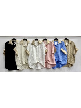 Bluzki damskie wloskie ,size uni,paczka 6szt ,mix kolor