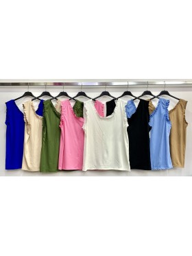 Bluzki damskie wloskie ,size uni duzy,paczka 6szt ,mix kolor