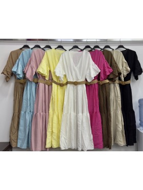 Sukienki damskie wloskie ,size uni,paczka 6szt ,mix kolor