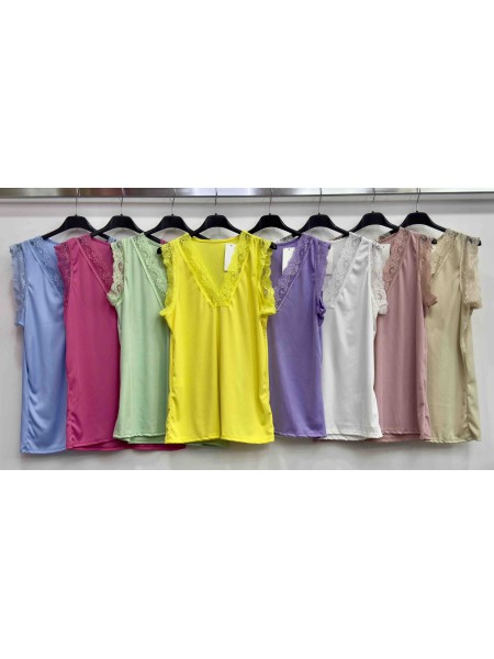 Bluzki damskie wloskie ,size uni ,paczka 6szt ,mix kolor