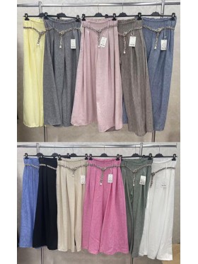 Spodnie damskie wloskie ,size uni,paczka 6szt ,mix kolor