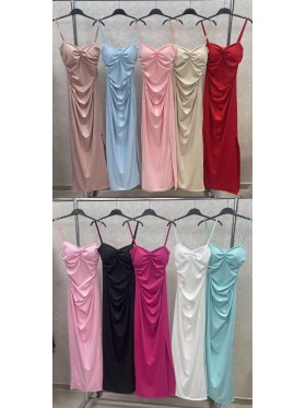 Sukienki damskie wloskie ,size uni,paczka 6szt ,mix kolor