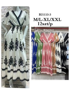 Sukienki damskie , size m-2xl paczka 12szt, mix kolor