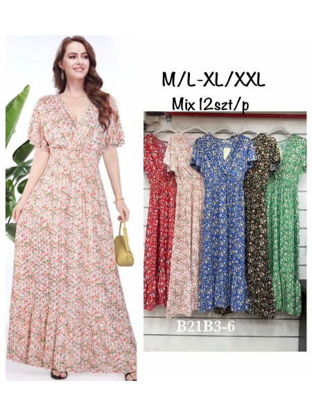 Sukienki damskie , size m-2xl paczka 12szt, mix kolor