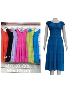 Sukienki damskie , size m-2xl paczka 12szt, mix kolor