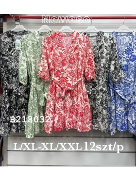 Sukienki damskie , size l-2xl paczka 12szt, mix kolor
