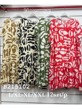 Sukienki damskie , size l-2xl paczka 12szt, mix kolor