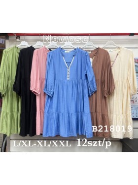 Sukienki damskie , size l-2xl paczka 12szt, mix kolor