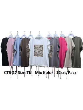 Bluzki damskie , size uni, paczka 12szt, mix kolor