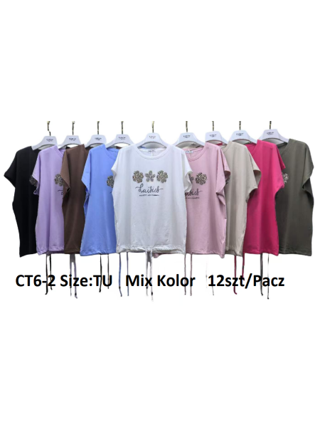 Bluzki damskie , size uni, paczka 12szt, mix kolor