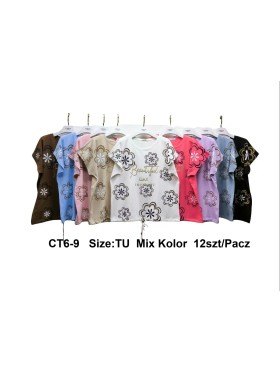Bluzki damskie , size uni, paczka 12szt, mix kolor