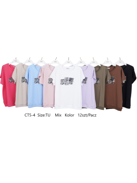 Bluzki damskie , size uni, paczka 12szt, mix kolor