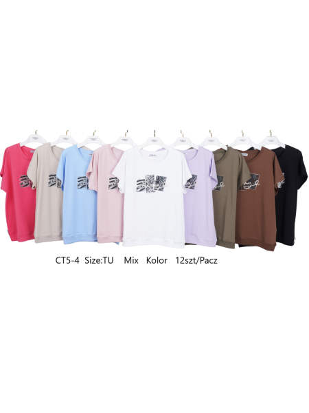 Bluzki damskie , size uni, paczka 12szt, mix kolor