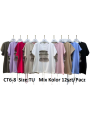 Bluzki damskie , size uni, paczka 12szt, mix kolor