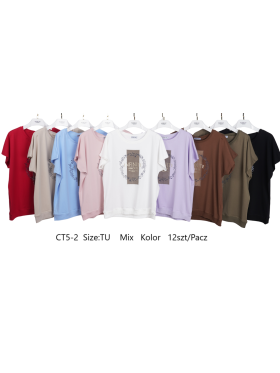 Bluzki damskie , size uni, paczka 12szt, mix kolor