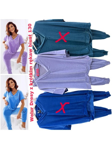 Komplety damskie Włoskie,size uni,paczka 6szt ,mix kolor