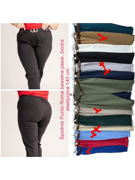 Spodnie damskie   Włoskie,size uni,paczka 6szt ,mix kolor