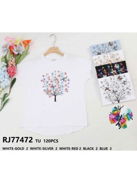 Bluzki damskie tureckie,size uni,paczka 10szt ,mix kolor