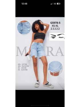 Spodenki jeansowe damskie Msara,size xs-xl,paczka 10szt ,