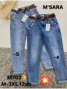 Jeansy damskie Msara,size M-3xl,paczka 12szt ,