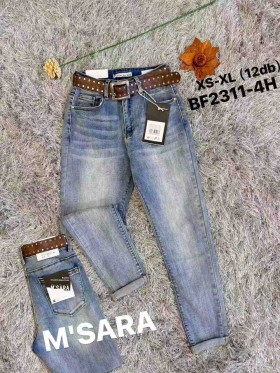 Jeansy damskie Msara,size XS-xl,paczka 12szt ,