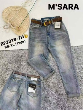 Jeansy damskie Msara,size XS-xl,paczka 12szt ,
