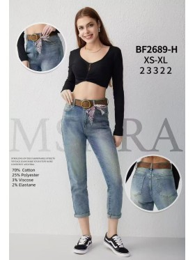 Jeansy damskie Msara,size XS-xl,paczka 12szt ,