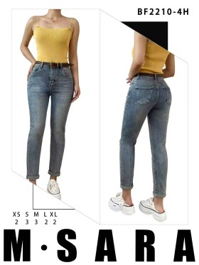Jeansy damskie Msara,size XS-xl,paczka 12szt ,