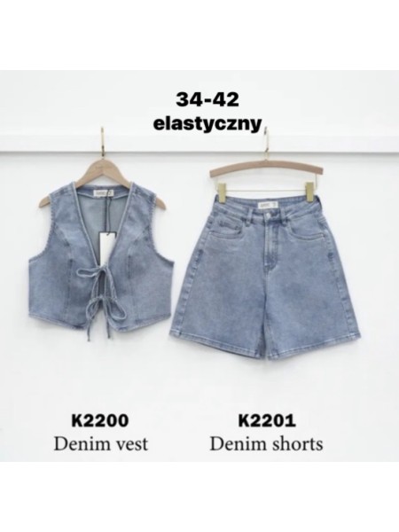 Kamizelki jeansowe damskie ,size 34-42,paczka 10szt ,