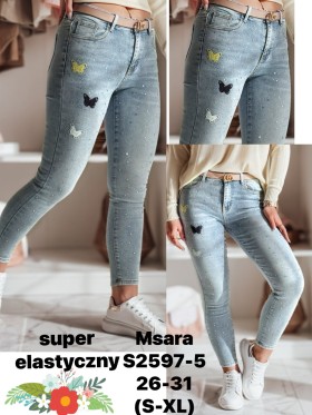 Jeansy damskie Msara,size S-xl,paczka 10szt ,
