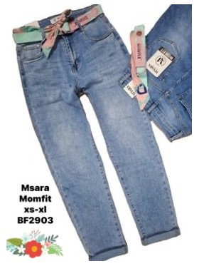 Jeansy damskie Msara,size XS-xl,paczka 12szt ,
