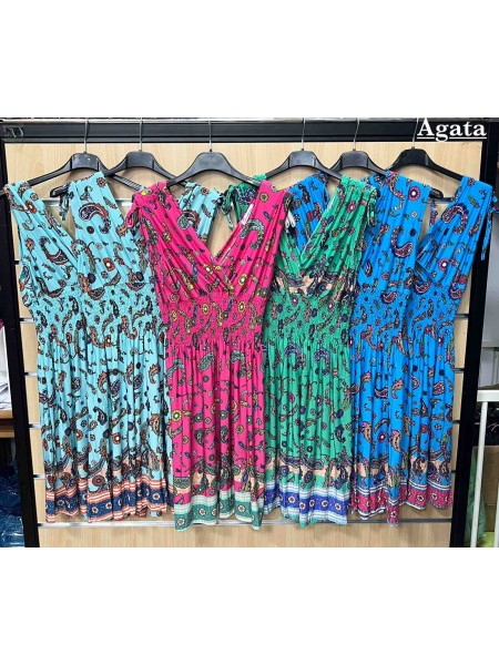 Sukienki damskie ,size s-xl,paczka 6szt ,mix kolor