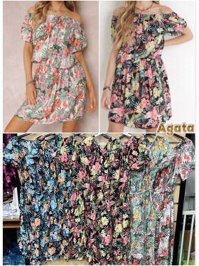 Sukienki damskie ,size s-xl,paczka 6szt ,mix kolor