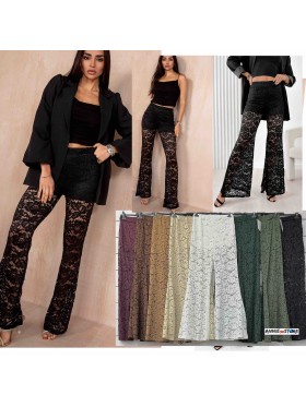 Spodnie damskie Włoski, size uni, paczka 6szt, mix kolor