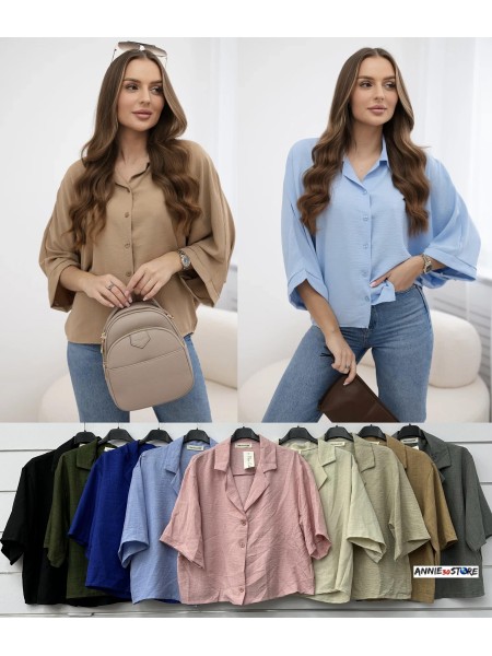 Koszule damskie Włoski ,size uni, paczka 6szt mix kolor