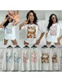 Bluzki damskie Włoskie , Size uni,paczka 6szt,mix kolor