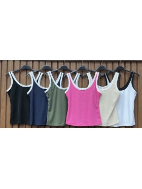 Bluzki damskie wloskie ,size uni ,paczka 6szt,mix kolor
