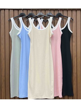 Sukienki damskie wloskie ,size uni ,paczka 6szt,mix kolor