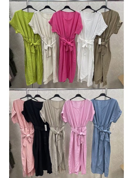 Sukienki damskie wloskie ,size uni ,paczka 6szt,mix kolor