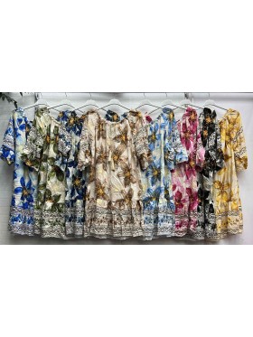 Sukienki damskie wloskie ,size uni ,paczka 6szt,mix kolor