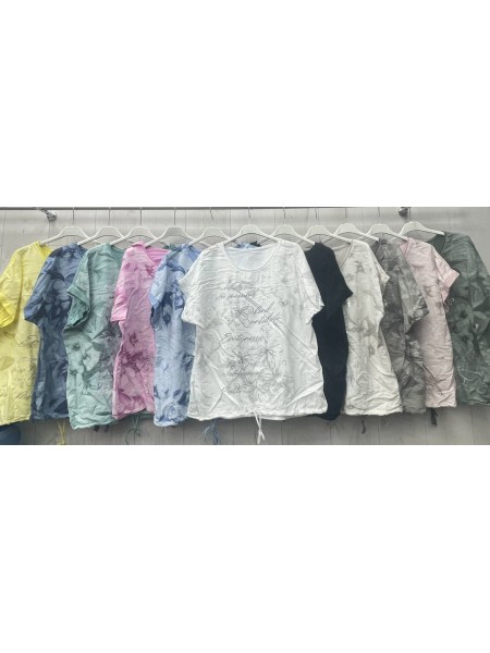 Bluzki damskie wloskie ,size uni ,paczka 6szt,mix kolor