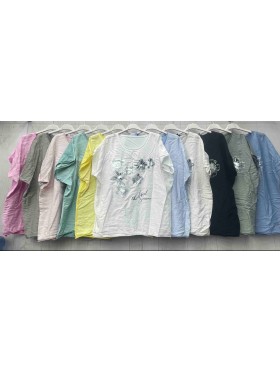 Bluzki damskie wloskie ,size uni ,paczka 6szt,mix kolor