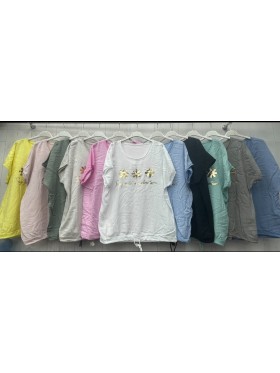 Bluzki damskie wloskie ,size uni ,paczka 6szt,mix kolor
